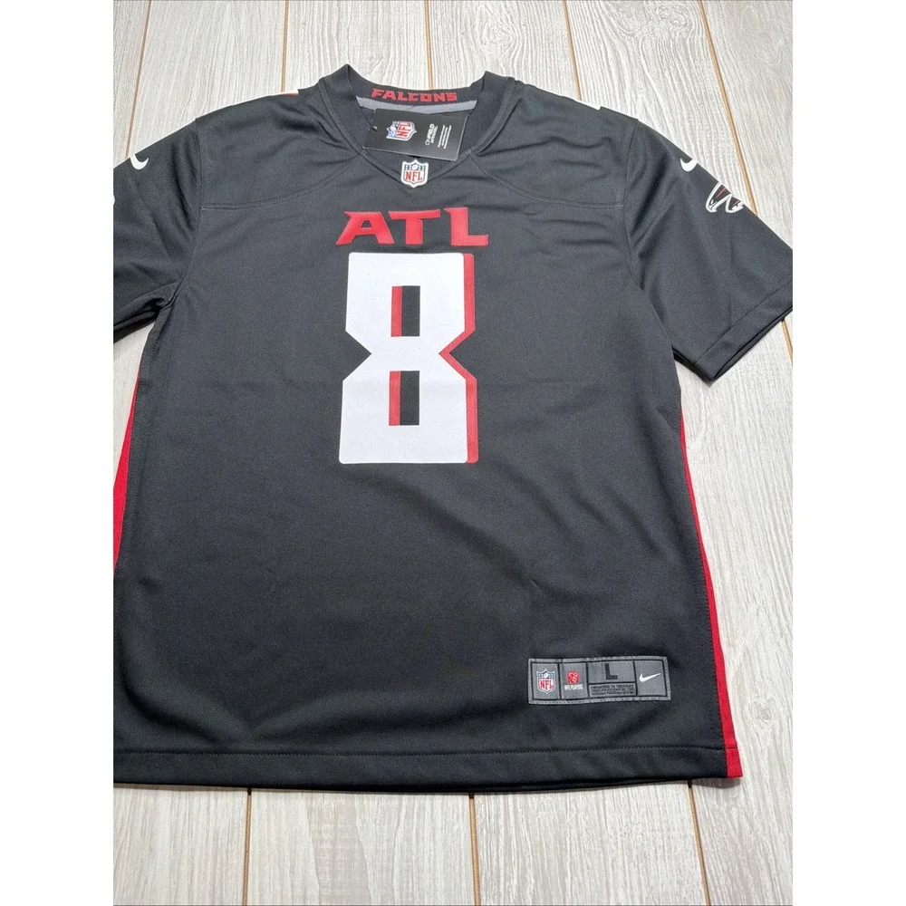New Nike Atlanta Falcons Youth Kyle Pitts Sr Football Jersey Size Kids Large